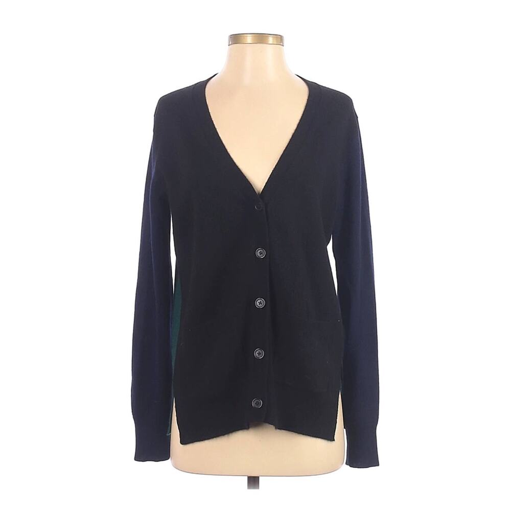 Aqua‎ Cashmere Color Block V-Neck Cardigan Sweater